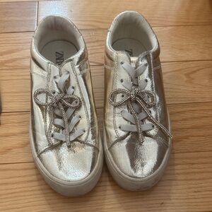 Zara Kids Gold Sneakers
